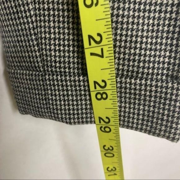 Vintage 90s Nordstrom Academia Houndstooth Wool Trouser Pants Small - Picture 13 of 16